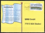 Bund ATM 2 - dickes DBP - Marke zu 100 Pf als portoger. EF auf Inlands-Postkarte von 1997-2002