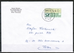 Bund ATM 1 - Marke zu 140 Pf als portoger. EF auf Auslands-Brief bis 20g von 1989-1991 nach Polen, AnkStpl.