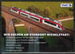Werbe-Ansichtskarte der VIAS mit 1-trckigem VIAS-Zug auf dem - wohl- Himbchel-Viadukt - von 2022