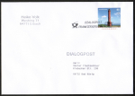 Bund 2742 als portoger. EF mit 45 Cent Leuchtturm Norderney auf Nichtstandard-Inlands-Dialogpost 14x20 cm bis 50g von 2016-2022, 20 cm lang