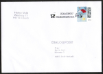 Bund 3736 Skl. (Mi. 3744) als portoger. EF mit 61 Cent Briefe-Dauerserie als Skl.-Marke auf Inlands-Dialogpost 14x20 cm ber 50g von 2023, 20 cm lang