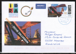 Bund 3739 als Ganzsachen-Umschlag mit eingedruckter Marke 110 Cent Zeche Zollverein portoger. nach Frankreich von 2023-2024, codiert