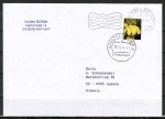 Bund 2524 Skl. (Mi. 2715) als portoger. EF mit 65 Cent Blumen als Skl.-Marke auf B-Brief vom ZAG Büsingen in die Schweiz mit zusätzl. MaschStpl., codiert