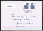 Bund 1340 als portoger. MeF mit 2x 50 Pf SWK aus Bogen auf CEPT-ermäß. Brief von 1987-1989 nach Portugal