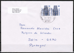 Bund 1340 als portoger. MeF mit 2x 50 Pf SWK aus Bogen auf CEPT-erm. Brief von 1987-1989 nach Portugal