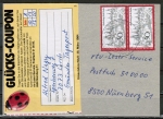 Bund 603 als portoger. MeF mit 2x 30 Pf Rothenburg auf Inlands-Postkarte von 1984, stärkerer Karton