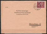 Bund 331 als portoger. EF mit 20 Pf Eucharistischer Weltkongress auf kleinformatigem Inlands-Brief bis 20g von 1960-1962
