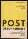 DDR - Original-Gebührenheft vom 1.7.1971 - in guter einwandfreier Erhaltung !