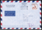 Bund 1139 als portoger. (!) EF mit 35 Pf B+S - Serie aus Rolle auf Luftpost-Blindensendung bis 20g von 1989-1993 nach Paraguay, AnkStpl.