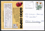 Bund 1189 als portoger. EF mit 60 Pf Wohlfahrt 1983 auf Inlands-Postkarte von 1983-1989