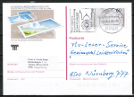 Bund 1278 als Ganzsachen-Postkarte mit eingedruckter Marke 60 Pf Europa 1986, portogerecht als Inlands-Postkarte von 1986-1993 gelaufen