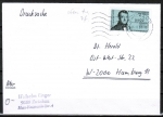 Bund 1537 als portoger. EF mit 60 Pf Weltgaskongress auf Inlands-Drucksache bis 20g von 1991, Marke oben mit Zahnfehler !