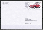 Bund 2364 als portoger. EF mit 55 Cent Wohlfahrt 2003 / Porsche auf Europa-Brief bis 20g von 2004-2005 nach Belgien, codiert