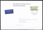 Bund ATM 1 - Marke zu 5 Pf in Gravur-Type als portoger. EF auf Luftpost-Blindensendung bis 20g von 1982-1984 nach Berlin, mit TQ Briefsdg. WI/ta
