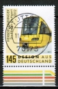 Bund 3349 als lose gestempelte Marke 145 Cent Stuttgarter Stadtbahn als Nassklebe-Marke mit Orts-Tagesstempel von Stuttgart vom September 2019