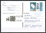 Bund 3647 als portoger. EF mit 160 Cent Briefe-Dauerserie aus Bogen mit Bogenrand auf Prio-Postkarte vom Dezember 2021, codiert