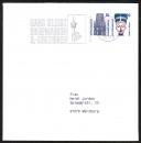 Bund Zusammendruck 50+20 Pf SWK oben geschnitten aus MH als portoger. Zdr. EF auf Nichtstandard-Infopost bis 20g von 2001, 14x14 cm