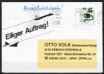 Bund 699 als Ganzsachen-Ausschnitt mit 40 Pf Unfall - vor 1980 unzulssig - unbeanstandet als Briefdrucksache bis 20g von 1974-1978