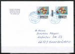 Bund 3714 als portoger. MeFmit 2x 50 Pf Briefe-Dauerserie aus Rolle mit Strichcode-Feld auf Inlands-Brief 20-50g von 2022-heute. codiert