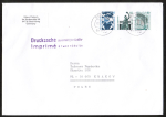 Bund Zusammendruck 10+60+80 Pf SWK u.g. aus MH als portoger. Zdr.-EF auf Ausl.-Drucks. erm.Geb. 50-100g von 1993-1996 nach Polen, AnkStpl. 14x20 cm
