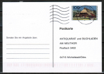 Bund 1885 als portoger. EF mit 100 Pf Wohlfahrt 1996 / Schwarzwald auf Inlands-Postkarte von 1998, codiert