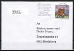 Bund 1978 als Ganzsachen-Ausschnitt aus USo 1 mit 110 Pf Bad Frankanhausen - 1998 portoger. auf Inlands-Brief gelaufen, codiert