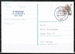 Bund 1339 als Antwort-Ganzsachen-Postkarte P 148 mit eingedr. Marken 30 Pf SWK portogerecht im März 1991 im VGO als Postkarte hin-und her-gelaufen