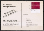 Bund 676 als portoger. EF mit 30 Pf Europa 1971 auf Auslands-Drucksache-Postkarte von 1971-1972 in die Niederlande
