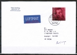 Bund 2411 als portoger. EF mit 144 Cent Ludwig Feuerbach auf Auslands-Kompakt-Brief 20-50g von 2011-2012 nach China, AnkStpl.