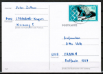 Bund 886 als portoger. EF mit 40 Pf Olympiade 1976 auf Inlands-Postkarte von 1976-1978
