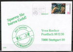 Berlin 679 als portoger. EF mit 80 Pf Otto Mueller / 2 badende Mädchen auf Brief bis 20g von 1982-1989 ins Bundesgebiet