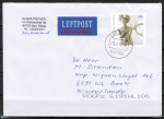 Bund 2436 als portoger. EF mit 144 Cent Keltenfürst vom Glauberg auf Auslands-Brief 20-50g von 2011-2012 in die Niederlande, codiert
