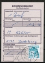 Bund 915 als portoger. EF mit grner 40 Pf B+S - Marke aus Rolle auf Einlieferungsbescheinigung fr einen Nachnahme-Brief von 1979-1982