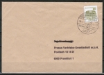 Bund 1140 o.g. als portoger. EF mit 80 Pf B+S oben geschnitten aus MH auf Inlands-Brief bis 20g von 1982-1989