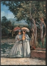 Ansichtskarte von Silvestro Lega (1826-1895) - "Der Spaziergang"