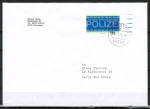 Bund 3480 als portoger. EF mit 155 Cent Polizei auf "kleinformatigem" Inlands-Brief ber 50g von 2019-2021, codiert. B6-Format