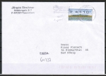 Bund ATM 2 - mit Posthorn-Eindruck - Marke zu 110 Pf als portoger. EF auf Inlands-Brief bis 20g vom Ersttag: 8.3.1999, codiert