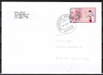 Bund 1317 als portoger. EF mit 70 Pf Jugend 1987 auf Auslands-Postkarte von 1987 nach Polen / AnkStpl.