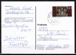 Bund 1441 als portoger. EF mit 60 Pf Schnitger-Orgel auf Inlands-Postkarte von 1989-1993