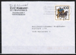 Bund 1439 als portogerechte EF mit 100 Pf Wohlfahrt 1989 auf Inlands-Brief bis 20g von 1989/1990