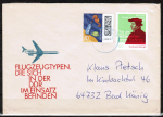 Bund 3464 als portoger. MiF mit 150 Cent Zwingli + 10 Cent Briefe-Dauerserie auf C6-Inlands-Brief über 50g von 2023 - ohne Codierung