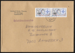 Bund 1647 als portoger. MeF mit 2x 100 Pf Seewarte auf Briefdrucksache 50-100g vom Jan. bis März 1993, 14x20 cm, nur kurze Laufzeit !