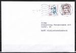 Berlin 771 als portoger. MiF mit 80 Pf Frauen-Serie + 20 Frauen Berlin auf Brief bis 20g vom Oktober 1989 ins Bundesgebiet, codiert
