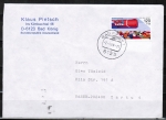 Bund 1270 als portoger. EF mit 120 Pf Sport 1986 auf Auslands-Brief bis 20g von 1986-1989 in die UdSSR / AnkStpl.