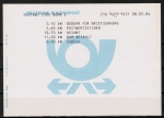 Terminal-Quittung mit Text: "Gebühr für Briefsendung"