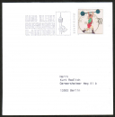 Bund 1499 als portoger. EF mit 70 Pf Sport 1991 auf Nichtstandard-Infopost 14x14 cm vom Dezember 2001