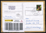 Bund 2768 als portoger. EF mit 410 Ct. Blumen aus Rolle auf Inlands-Pckchen-Adresse von 2010-2014, mit Label