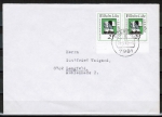 Bund 710 als portoger. MeF mit 2x 25 Pf "Wilhelm Löhe" auf Inlands-Brief 20-50g von 1972
