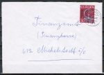 Brief von Oberzent / Gammelsbach mit Stahlstempel 6121 Gammelsbach von 1967