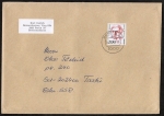 Berlin 830 als portoger. EF mit 500 Pf Frauen-Serie auf Auslands-Brief 100-250g von 1989-1991 in die UdSSR, AnkStpl., 14x20 cm